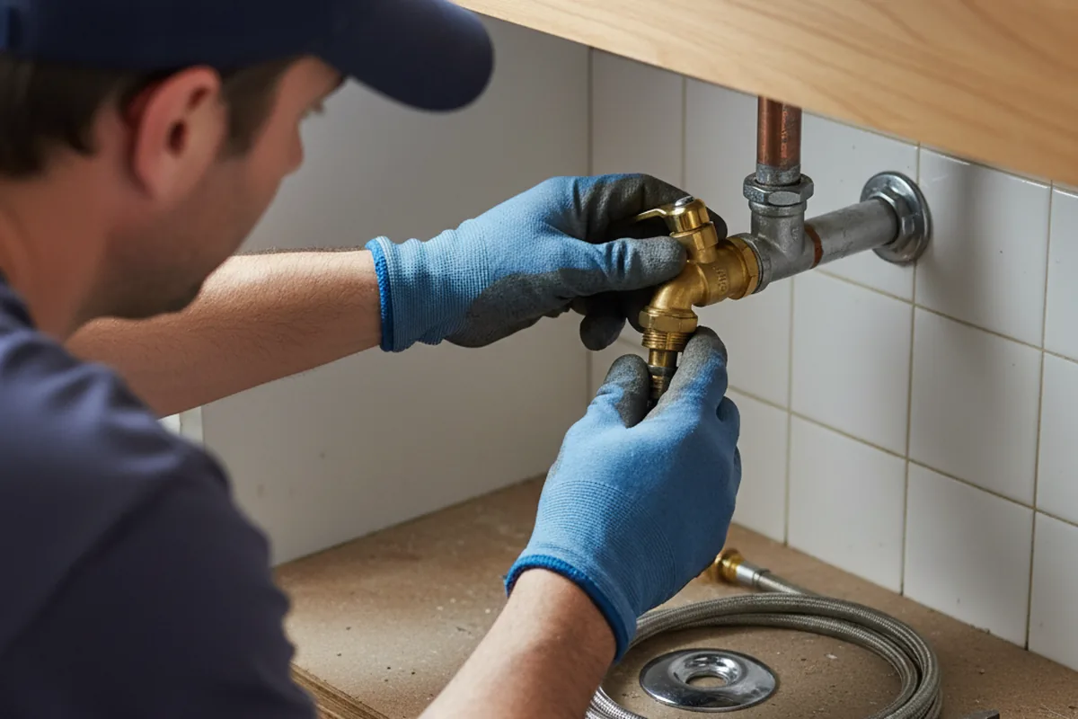 Shutoff valve and fitting work during Emergency Plumbing in Makanda